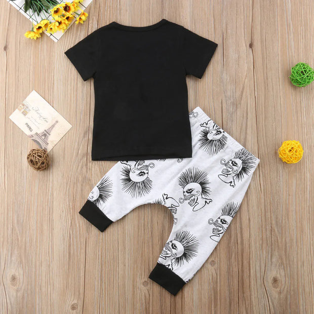 Baby Boy Clothes Black Skull